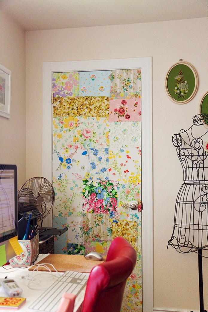Puerta estilo patchwork