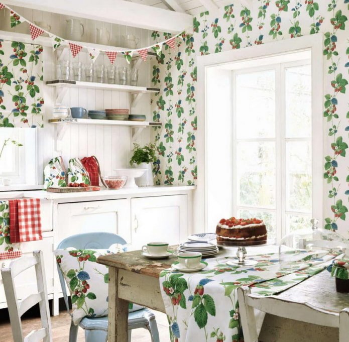papel pintado con estampado brillante