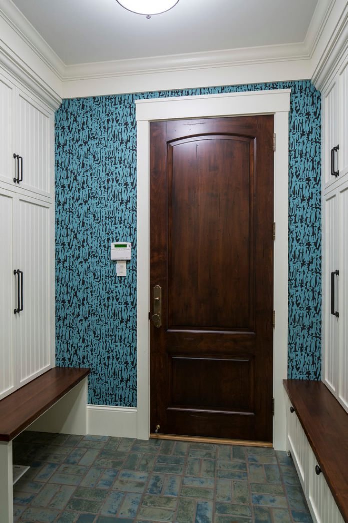 papel pintado azul