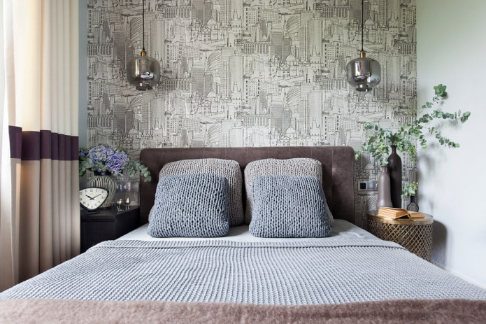 wallpaper in a small room