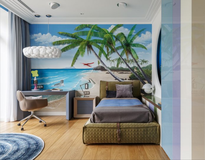 fondo de pantalla con playa