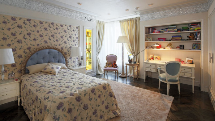Estilo clásico en la habitación infantil