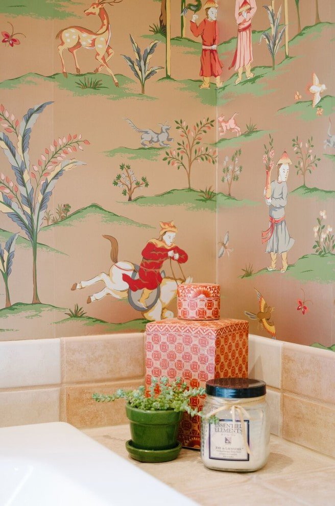 Papel pintado de estilo japonés