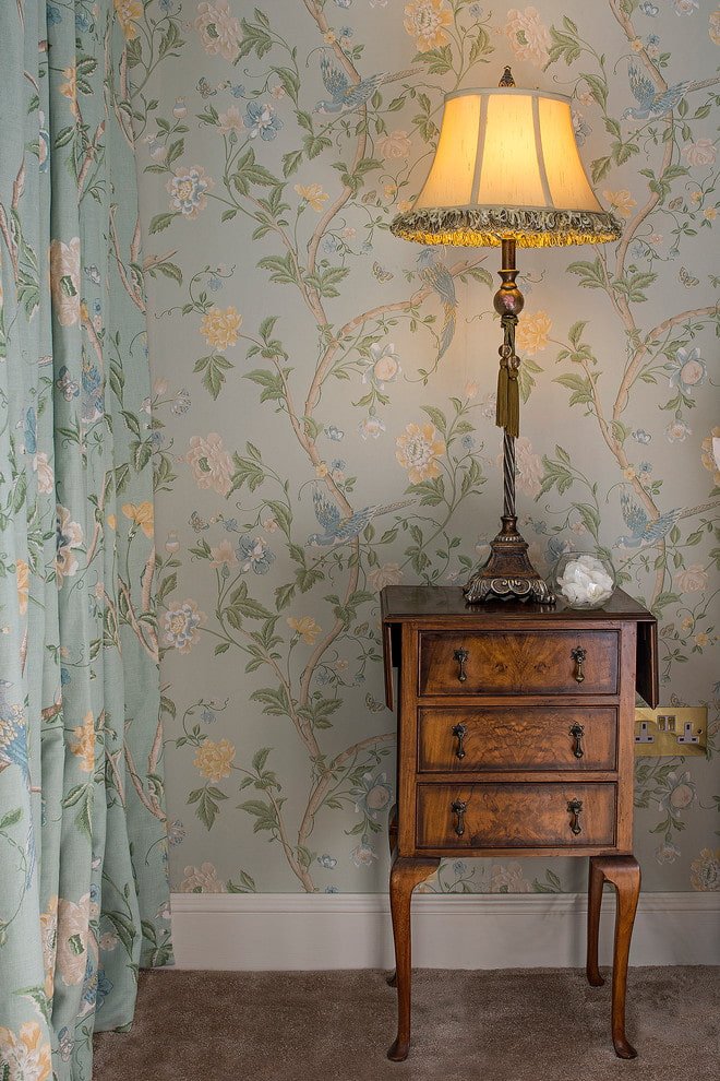 papel pintado con flores