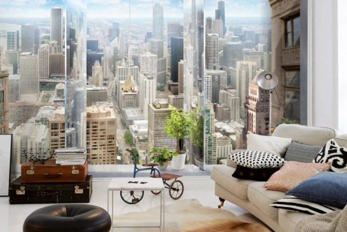 Fondo de pantalla con la imagen de una ciudad moderna