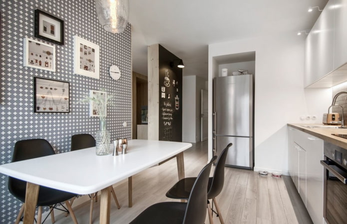 Pared de acento en la cocina