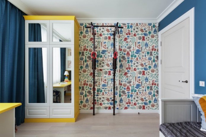papel pintado combinado