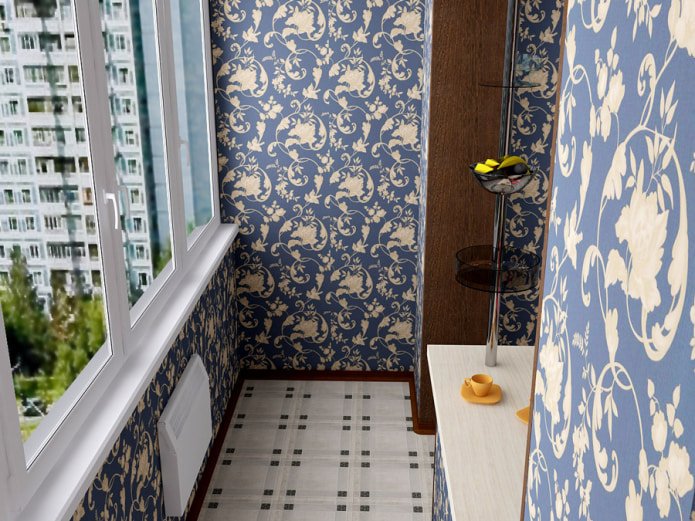 estampado floral sobre papel pintado