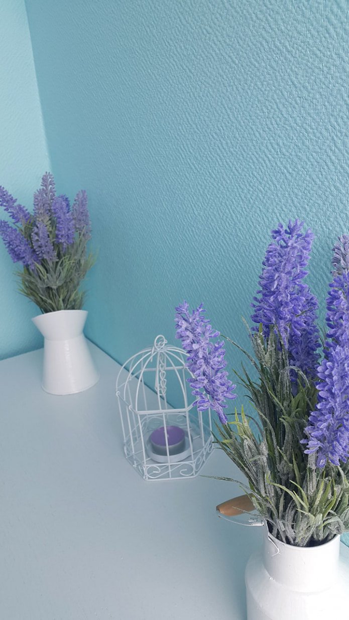 papel pintado de vidrio azul