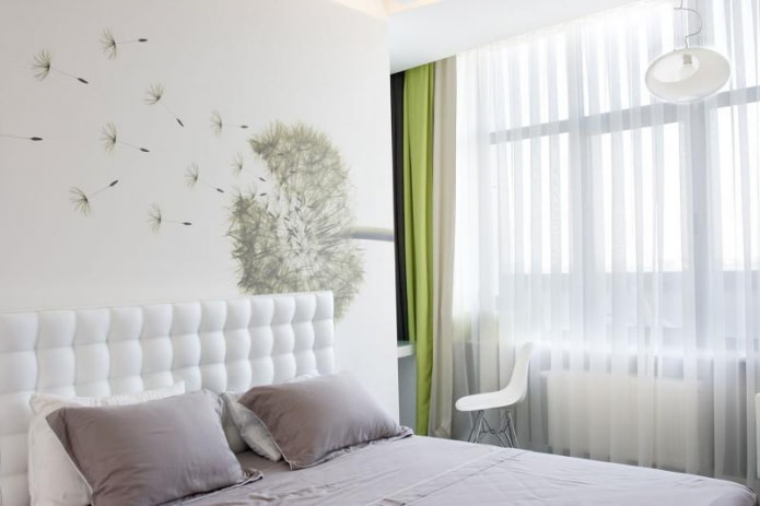 papel pintado de diente de león en el interior