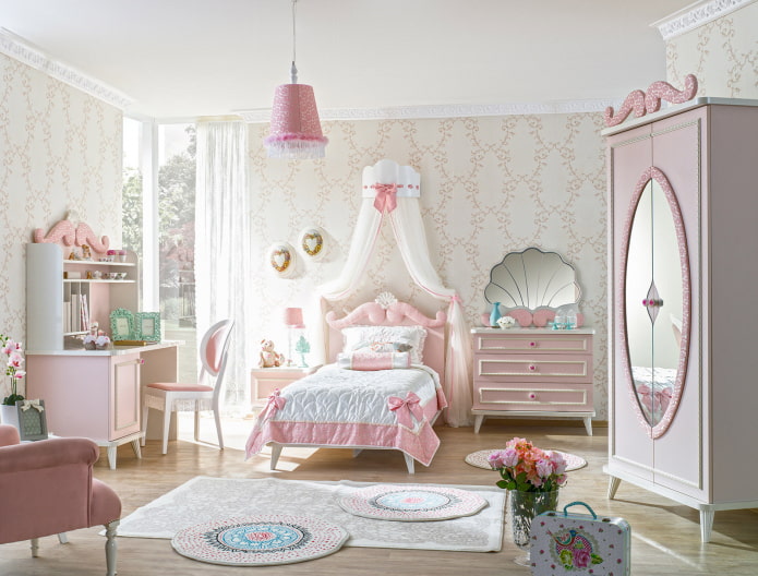 monograma en el interior de una habitación infantil