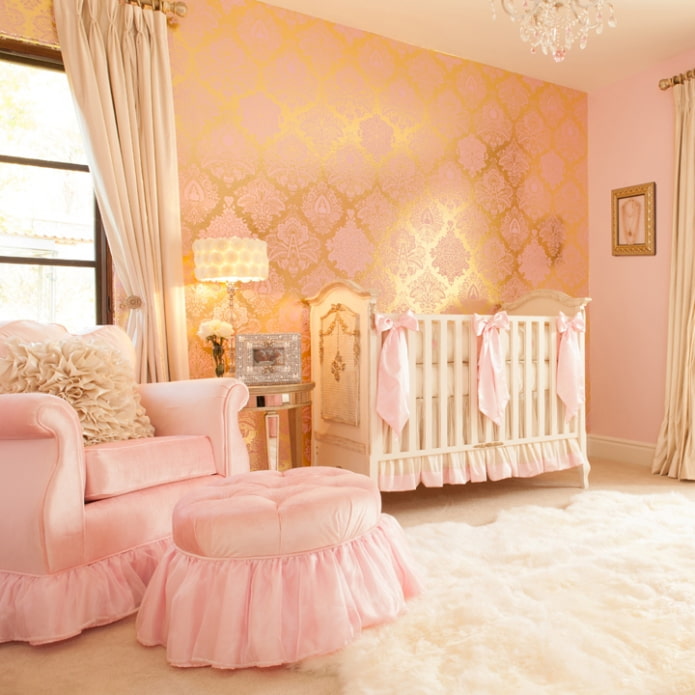 monograma en el interior de una habitación infantil