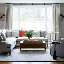 Papel pintado gris: combinaciones, diseño, elección de muebles y cortinas, 101 fotos en el interior-6