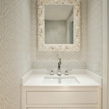 Papel pintado gris: combinaciones, diseño, elección de muebles y cortinas, 101 fotos en el interior-25