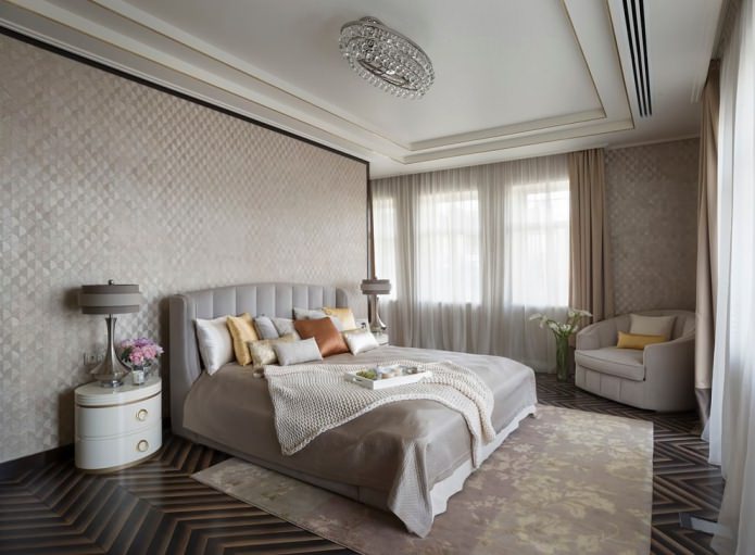 Cortinas claras para papel pintado gris