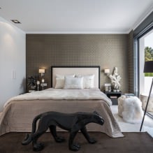 Papel pintado gris: combinaciones, diseño, elección de muebles y cortinas, 101 fotos del interior-7