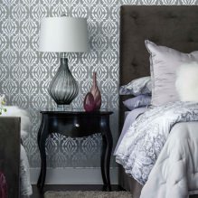 Papel pintado gris: combinaciones, diseño, elección de muebles y cortinas, 101 fotos del interior-0
