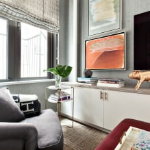 Papel pintado gris: combinaciones, diseño, elección de muebles y cortinas, 101 fotos en el interior-27