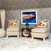Papel pintado gris: combinaciones, diseño, elección de muebles y cortinas, 101 fotos en el interior-18