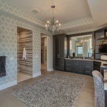 Papel pintado gris: combinaciones, diseño, elección de muebles y cortinas, 101 fotos del interior-15