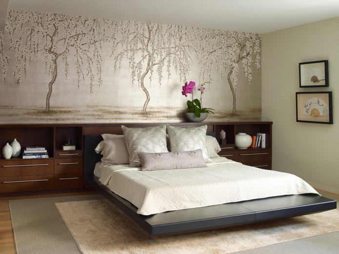 Estilo oriental en el dormitorio