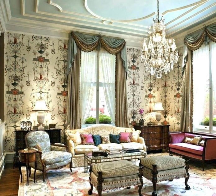 Papel pintado con estampado