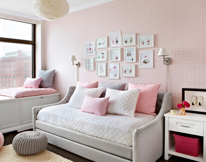 Papel pintado rosa