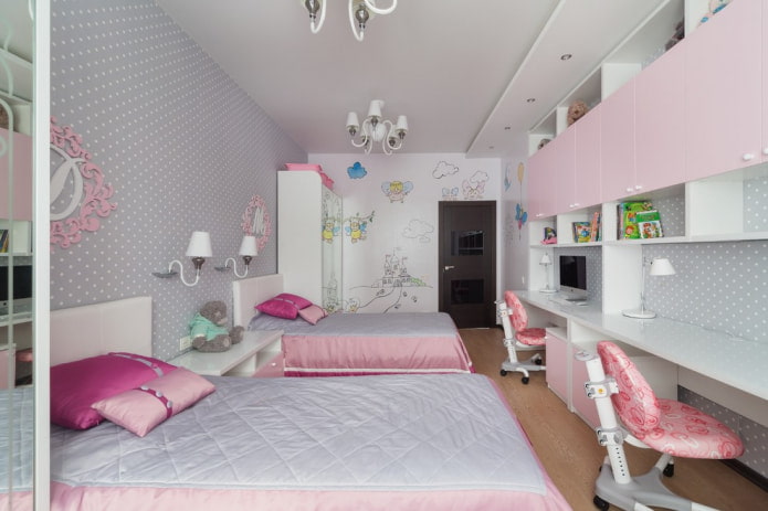 habitación infantil para dos niñas