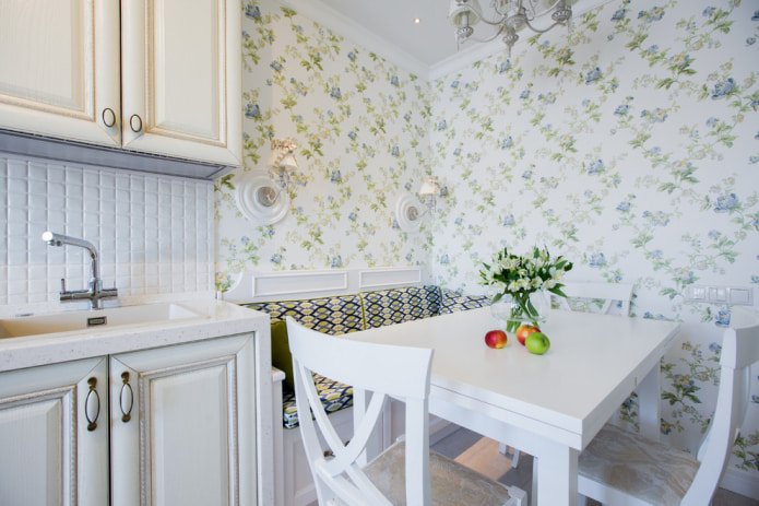 Papel pintado de estilo provenzal