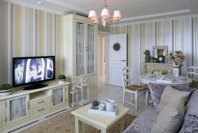 Sala de estar de estilo provenzal