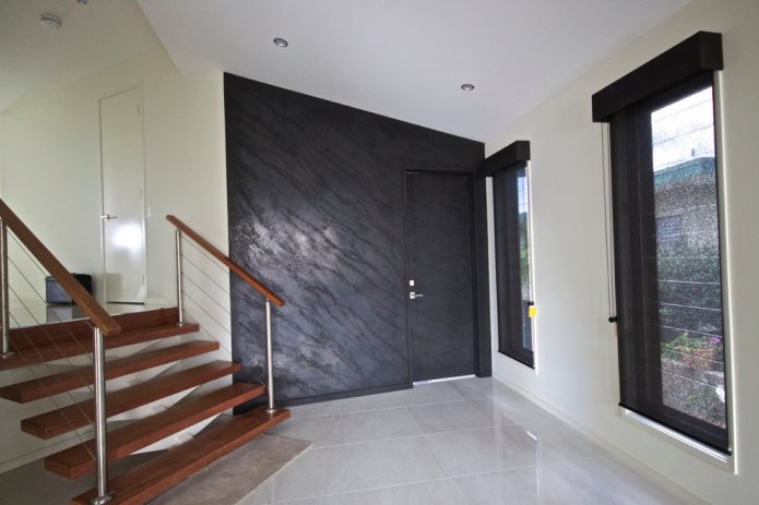 papel pintado bajo yeso decorativo