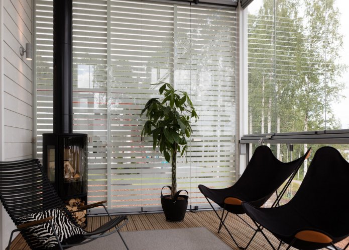 Veranda de estilo moderno