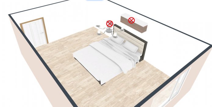 cómo no colocar una cama