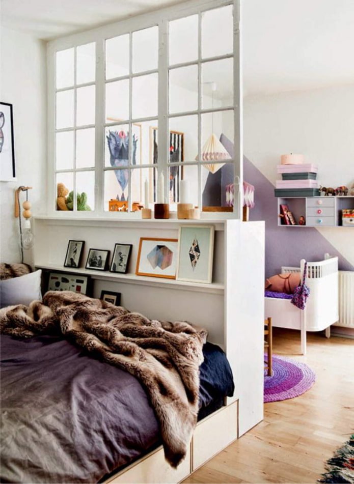 habitación infantil en un apartamento de una habitación