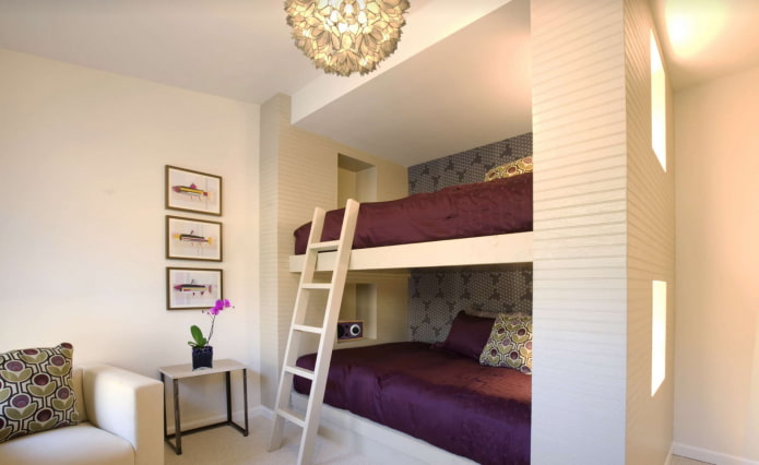 litera en un apartamento de una habitación