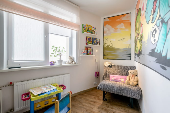 Habitación infantil en lugar de cocina