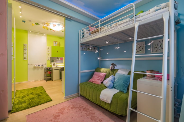 Habitación infantil en un edificio de la época de Jruschov