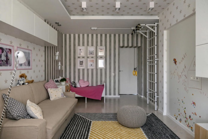 Habitación infantil en la sala de estar