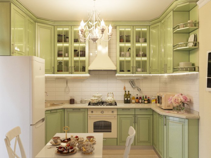 cocina oliva en estilo provenzal