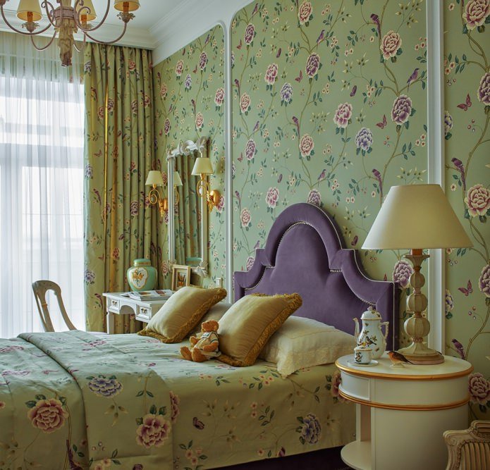 papel pintado con flores