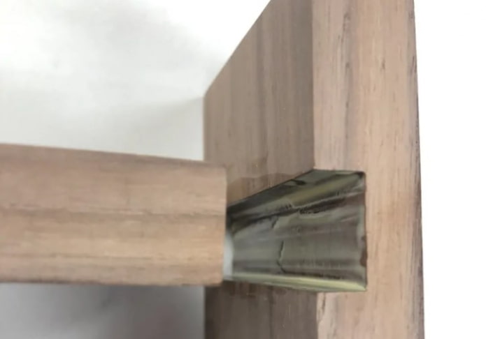 pegado de las piezas