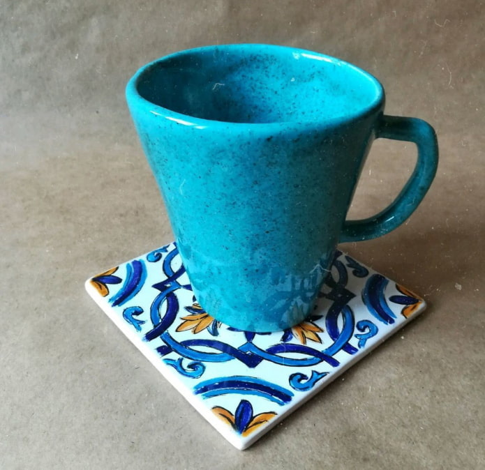 Portavasos pintado