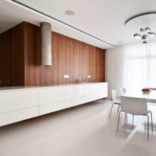 ¿Cómo organizar la iluminación en una cocina con techo tensado?-6