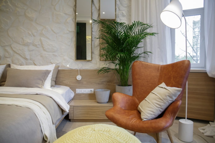 Iluminación de silla y cama