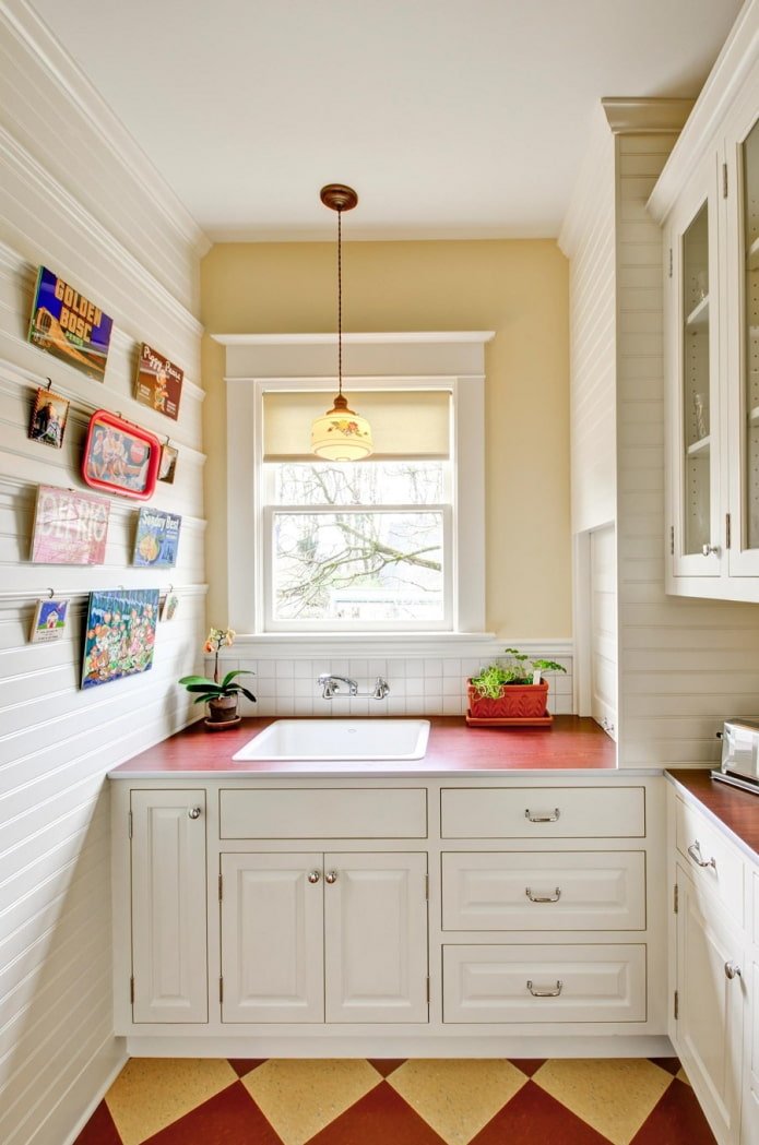 diseño de cocina con paneles de PVC