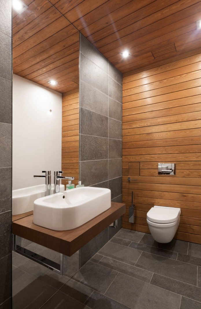 revestimiento de las paredes del baño