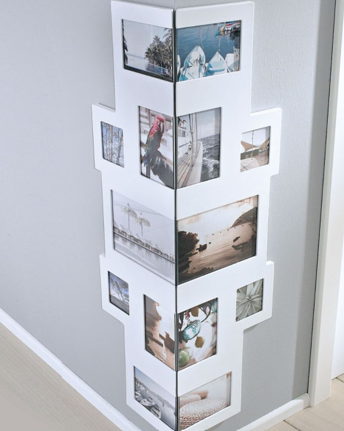 Decorar una esquina con fotografías