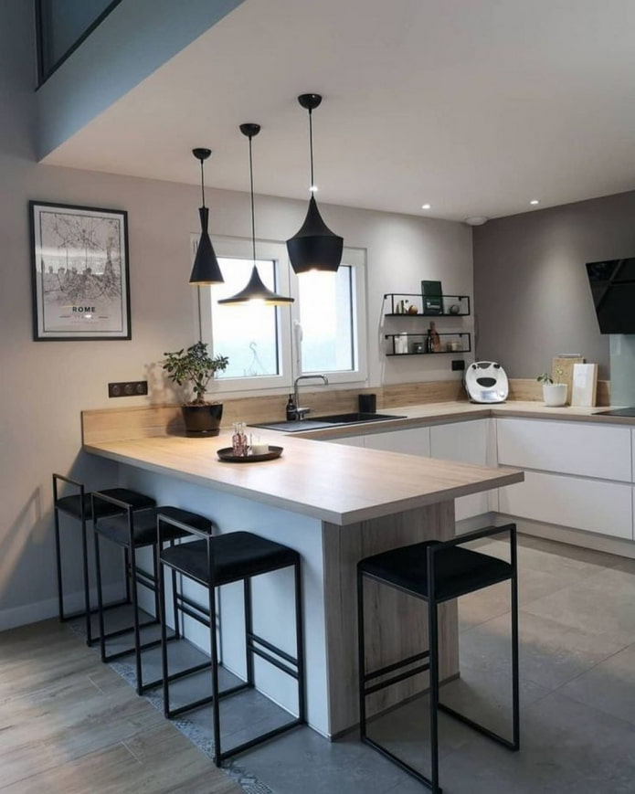 Cocina en forma de U