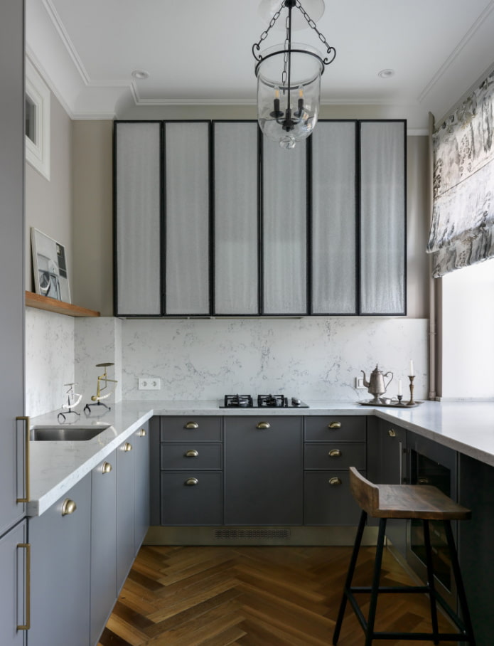 Juego de cocina en forma de U