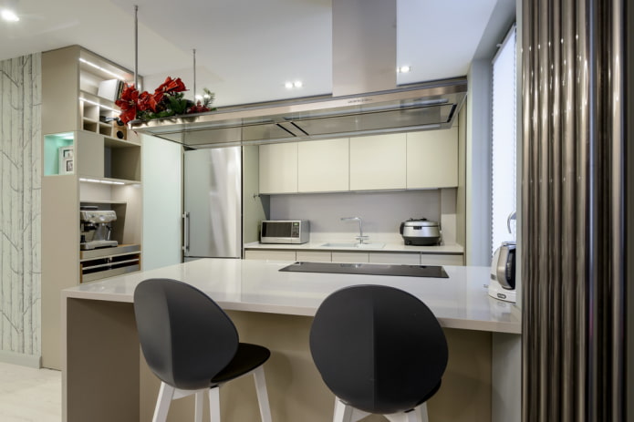 Juego de cocina en forma de U